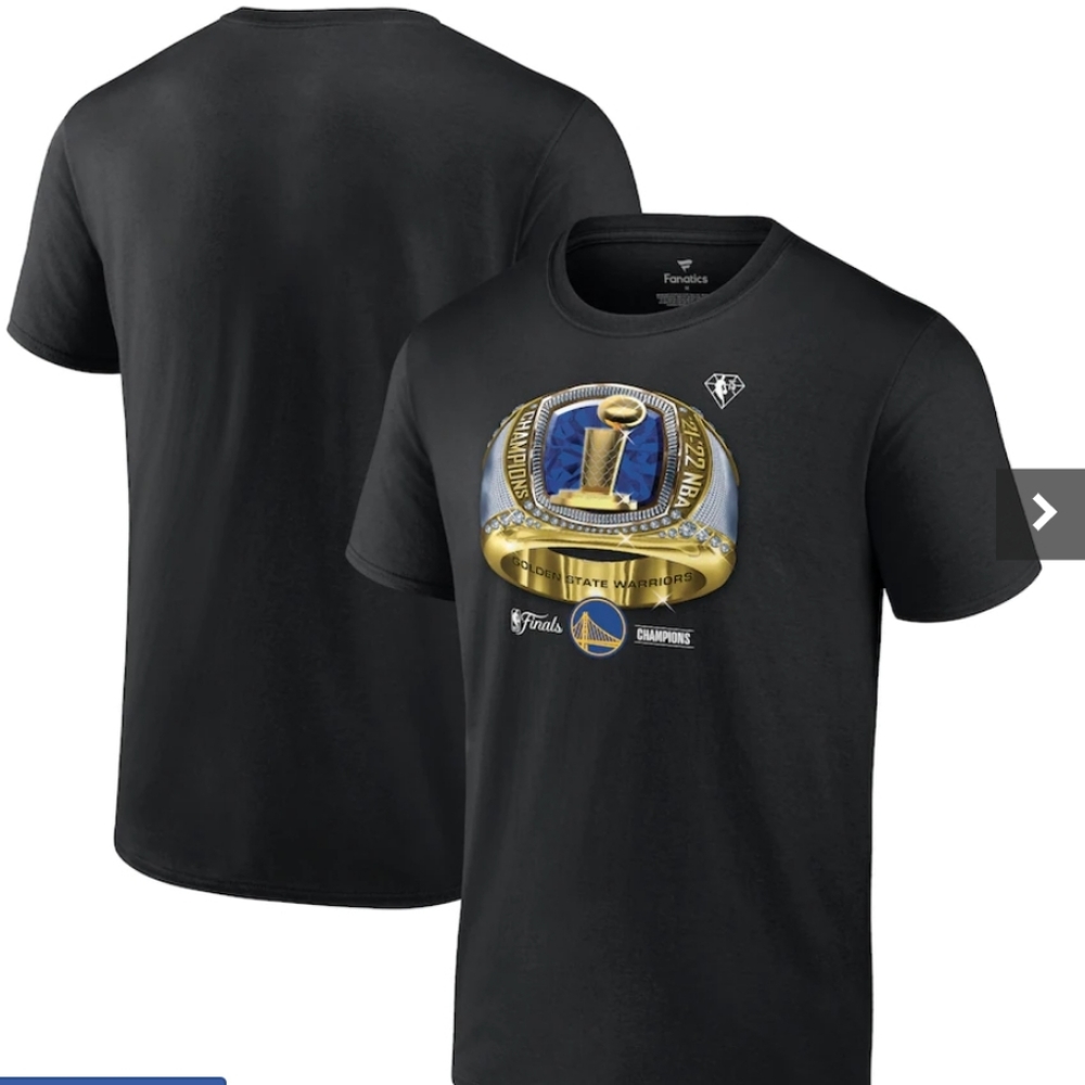 Golden State Warriors 2022 NBA Champions Bling Tshirt